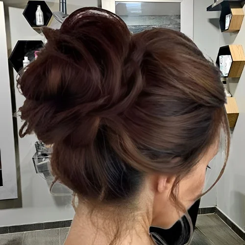 Coiffure femme chignon