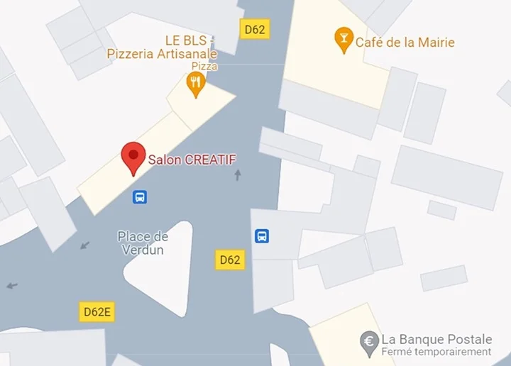 Localisation du salon Créatif