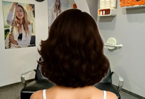 Brushing cheveux courts