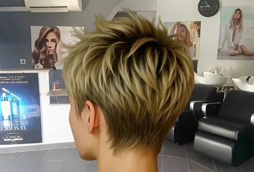 Couleur femme cheveux courts